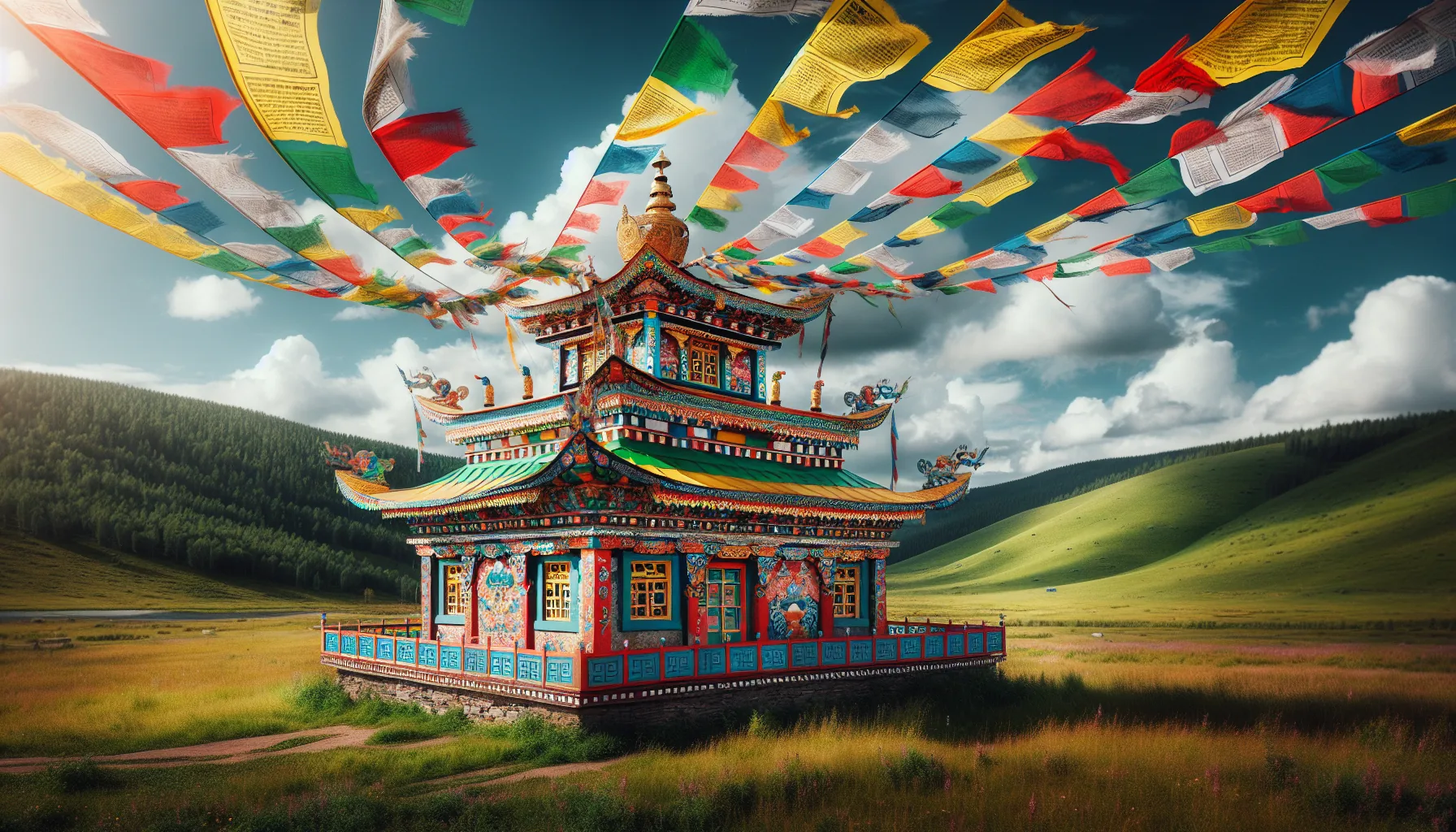 Temple bouddhiste datsan d'Ivolginsky en Bouriatie, Sib&eacute;rie